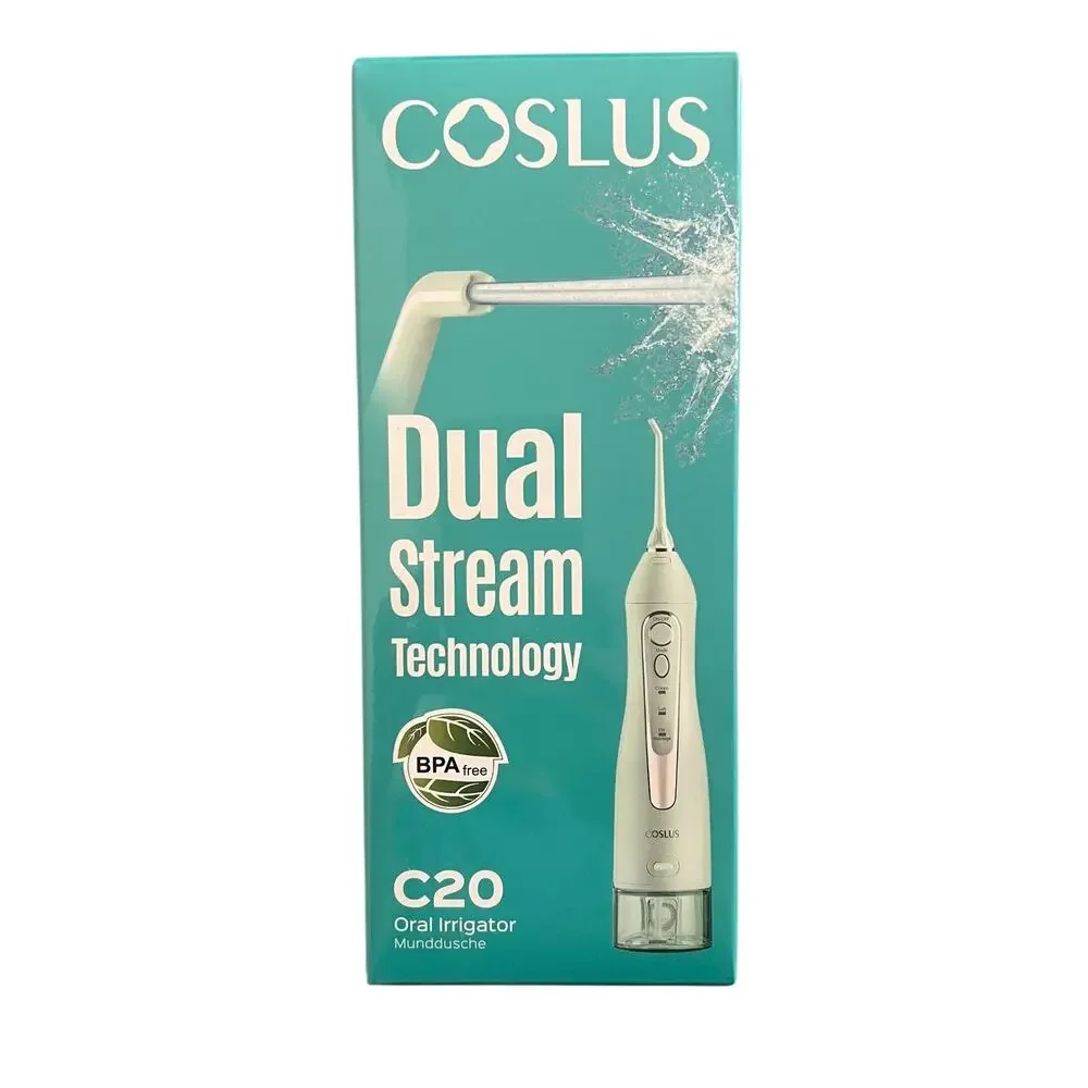 COSLUS Portable Cordless Oral Irrigator 300ML Rechargeable